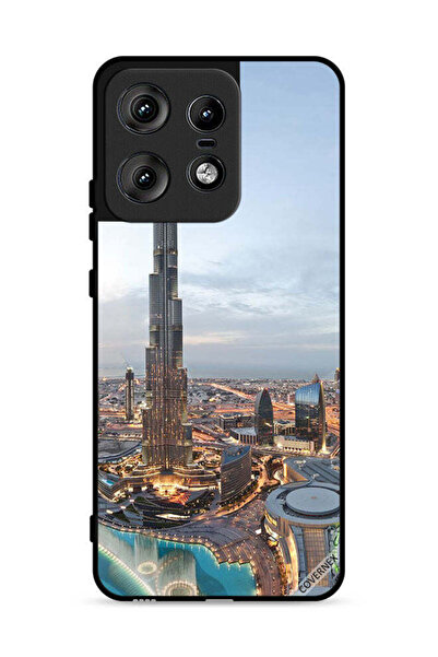 Covernex غطاء حماية لهاتف موتورولا إيدج 50 برو 5G، منظر جميل لوسط مدينة دبي