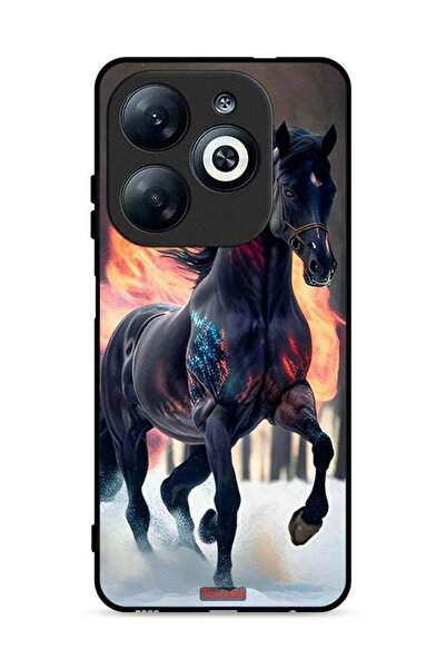 Tolwak غطاء حماية لهاتف Infinix Smart 8 4G بتصميم حصان عالي الوضوح