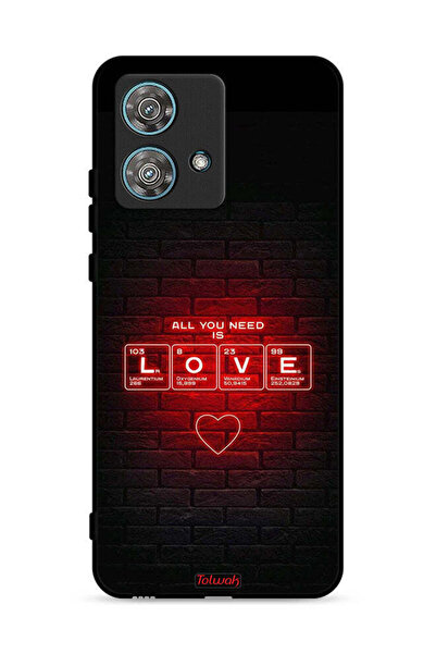 Tolwak غطاء حماية لهاتف موتورولا إيدج 40 نيو 5G كل ما تحتاجه هو الحب