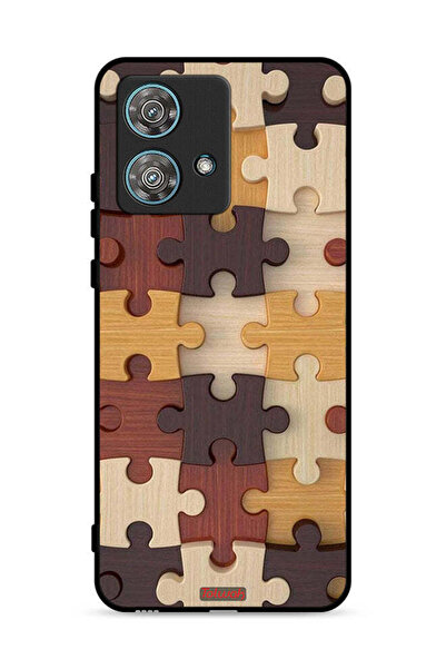 Tolwak غطاء حماية لهاتف موتورولا إيدج 40 نيو 5G بنمط خشبي