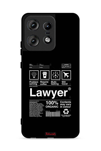 Tolwak Motorola Edge 50 Pro 5G Protective Case Cover Lawyer Sticker