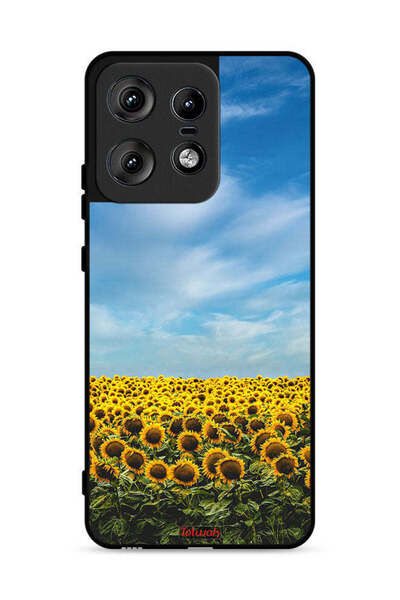 Tolwak غطاء حماية لهاتف موتورولا إيدج 50 برو 5G، عباد الشمس تحت السماء