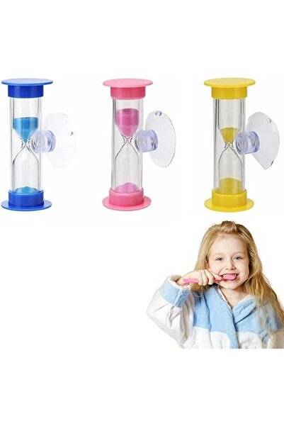 OEM Set 3 clepsidre de nisip colorate pentru copii, multicolor,