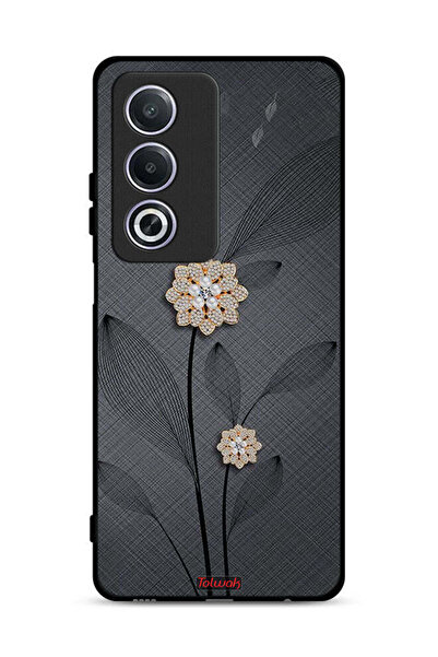 Tolwak غطاء حماية Oppo A3 Pro 5G برسومات زهور ماسية
