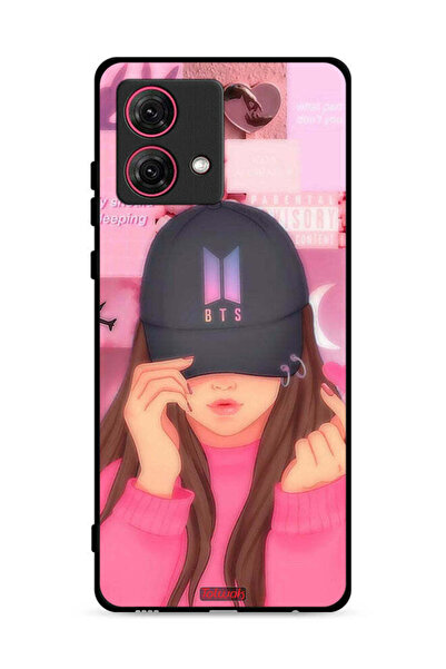 Tolwak غطاء حماية لهاتف موتورولا موتو جي 84 5 جي بطبعة فتاة سناب