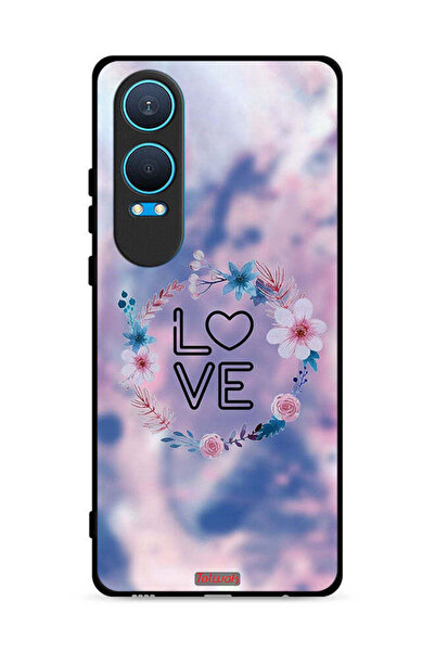 Tolwak غطاء حماية لهاتف OnePlus Nord CE4 Lite 5G برسومات زهور الحب وخاتم فني