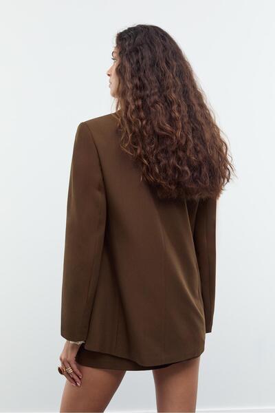 Stradivarius Double-breasted buttoned blazer