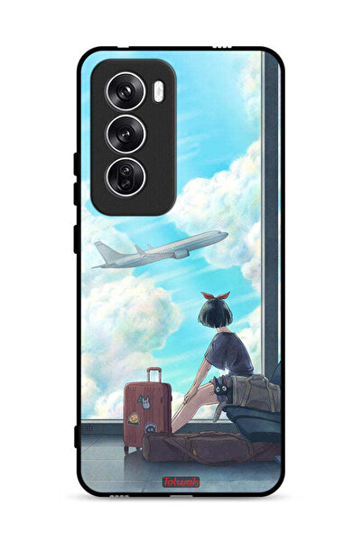 Tolwak غطاء حماية Oppo Reno12 5G بتصميم فن السفر