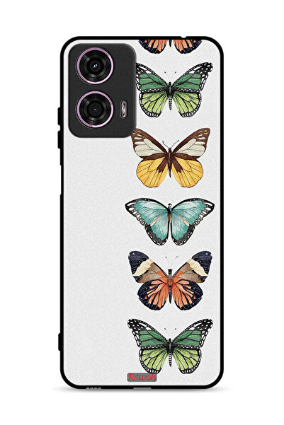 Tolwak غطاء حماية لهاتف موتورولا موتو جي 24 4G بنقشة أربع فراشات