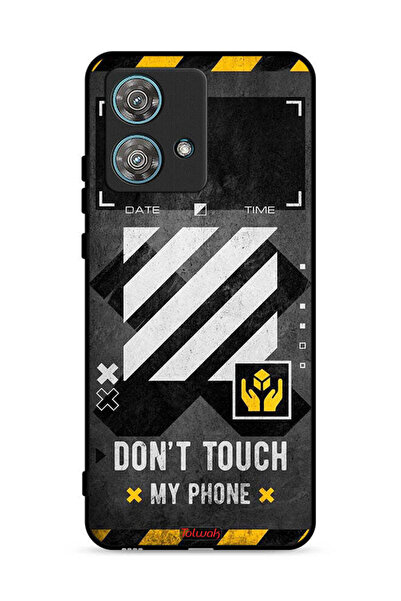 Tolwak Motorola Edge 40 Neo 5G Protective Case Cover Do Not Touch My Phone
