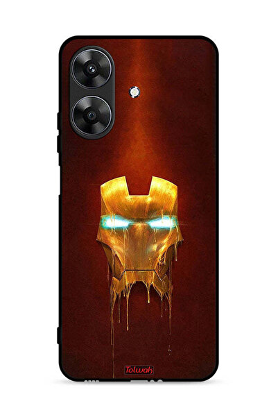 Tolwak غطاء حماية لهاتف Realme Note 60 4G بطبعة Iron Man Marvel Comics