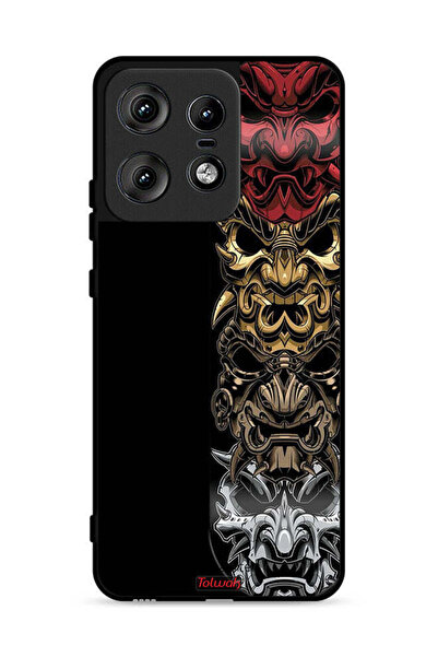 Tolwak غطاء حماية لهاتف موتورولا إيدج 50 برو 5G مع رسومات فنية للرؤوس