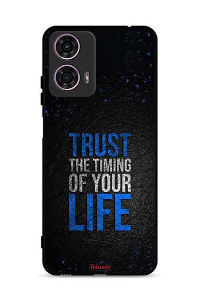 Tolwak Motorola Moto G24 4G Protective Case Cover Trust The Timing Of Your Life