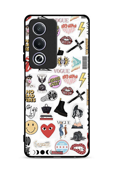 Tolwak Oppo A3 Pro 5G Protective Case Cover No Bad Vibes Stickers