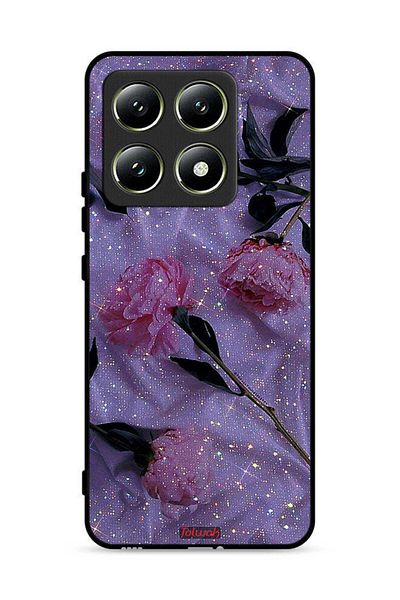 Tolwak Xiaomi 14T 5G Protective Case Cover Glitter Roses