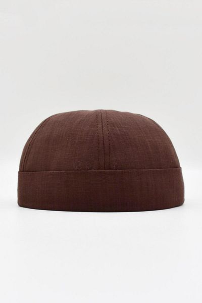 Külah Coffee Linen Summer Cap Docker Hat