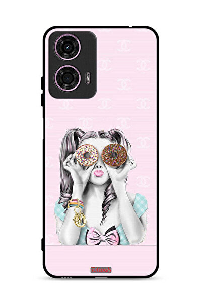 Tolwak غطاء حماية لهاتف موتورولا موتو جي 24 4G يحمل دونتين