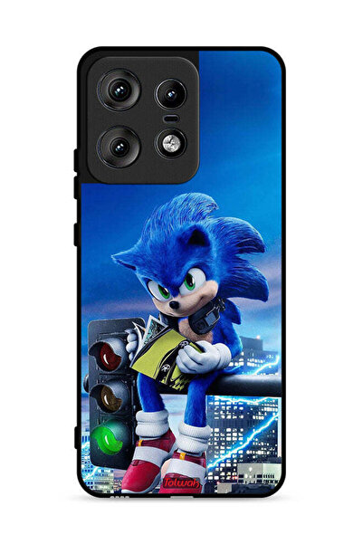 Tolwak غطاء حماية لهاتف موتورولا إيدج 50 برو 5G بطبعة سونيك ريدينج