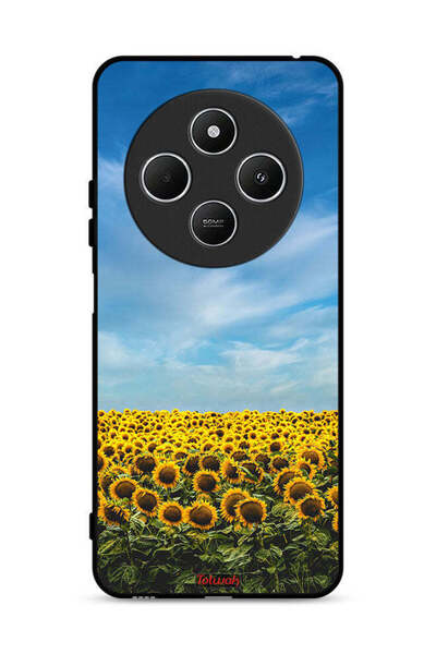 Tolwak غطاء حماية لهاتف شاومي ريدمي 14 سي 4G بطبعة عباد الشمس تحت السماء