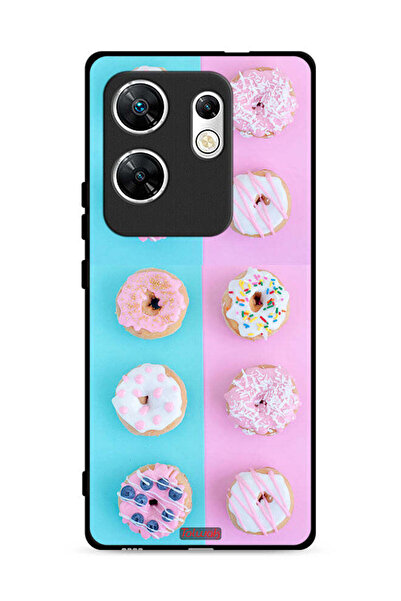 Tolwak غطاء حماية لهاتف Infinix Zero 30 4G بنقشة Heather Donuts