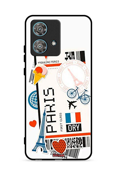 Tolwak غطاء حماية لهاتف موتورولا إيدج 40 نيو 5G، ملصق باريسي