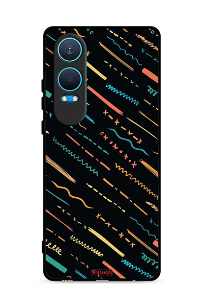 Tolwak OnePlus Nord CE4 Lite 5G Protective Case Cover X Lines Abstract Pattern