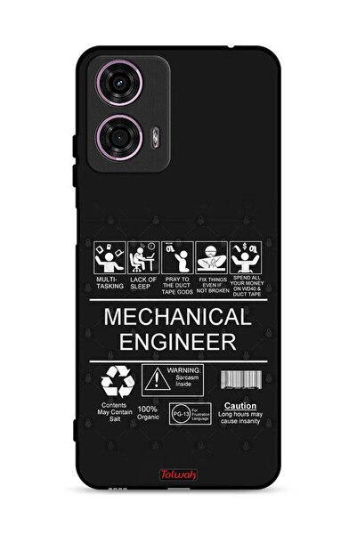 Tolwak غطاء حماية لهاتف موتورولا موتو جي 24 4G - ملصق مهندس ميكانيكي