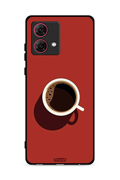 Tolwak غطاء حماية لهاتف موتورولا موتو جي 84 5 جي بفنجان قهوة