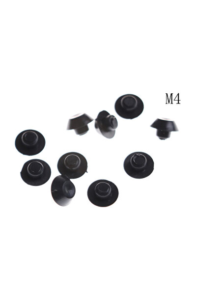 choice2 M4 10PCS M5-12 Practical Black Hex Sket Head Cover Caps Fasteners Scr...