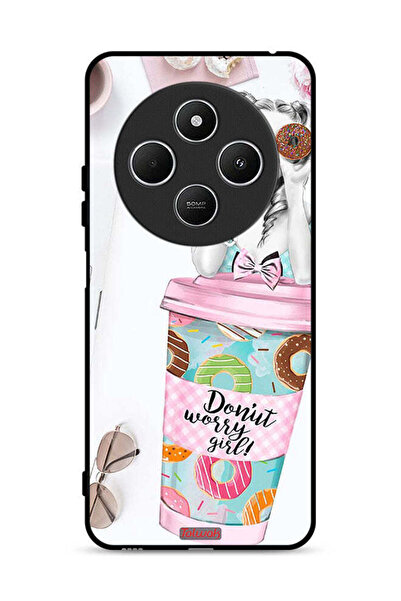 Tolwak Xiaomi Redmi 14C 4G Protective Case Cover Donut Worry Girl