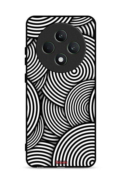 Tolwak غطاء حماية لهاتف Oppo Reno12 F 5G بنمط دوائر وهمية