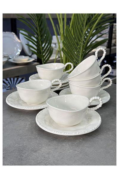 Doğudeko Cappadocia Collection Porcelain 6-Piece Teacup