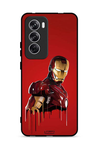 Tolwak غطاء حماية Oppo Reno12 5G برسومات الرجل الحديدي