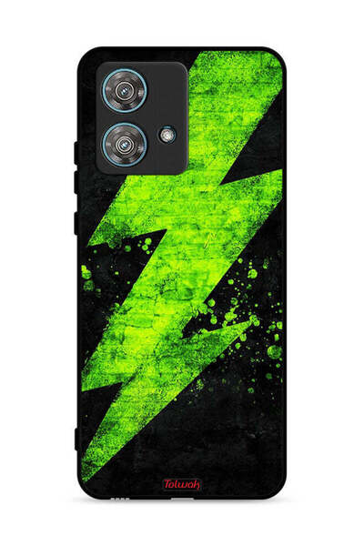 Tolwak غطاء حماية لهاتف موتورولا إيدج 40 نيو 5G بنقشة كهربائية