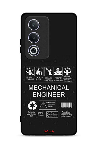 Tolwak غطاء حماية لهاتف Oppo A3 Pro 5G، ملصق مهندس ميكانيكي