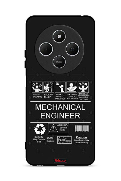 Tolwak غطاء حماية لهاتف Xiaomi Redmi 14C 4G ملصق مهندس ميكانيكي