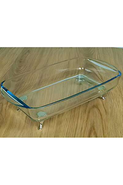 Elta Collection صينية تقديم من البورسلين العميق ذات قاعدة مطلية بالذهب الصغير...