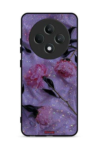 Tolwak غطاء حماية لهاتف Oppo Reno12 F 5G بنقشة ورود لامعة