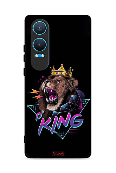 Tolwak غطاء حماية لهاتف OnePlus Nord CE4 Lite 5G برسومات الأسد الملك