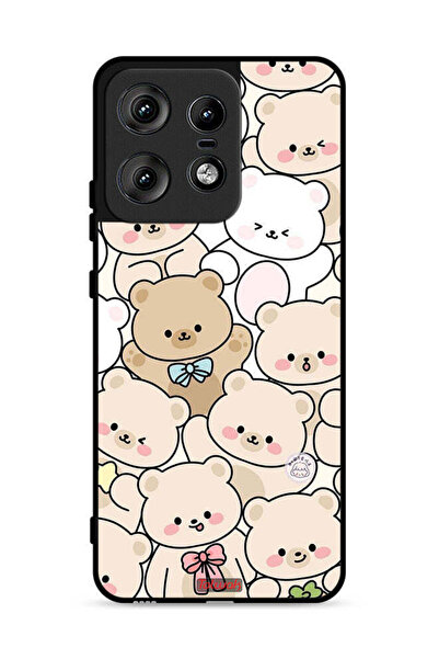 Tolwak غطاء حماية لهاتف موتورولا إيدج 50 برو 5G بنقشة دببة