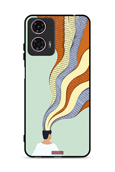 Tolwak غطاء حماية موتورولا موتو جي 24 4G - تصميم فني لبيانات العقل