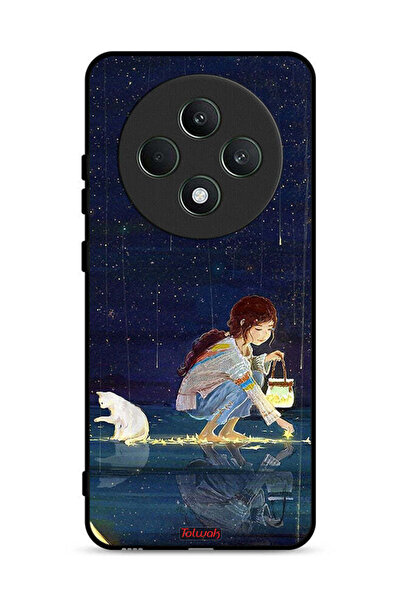 Tolwak غطاء حماية لهاتف Oppo Reno12 F 5G برسومات نجوم التجميع