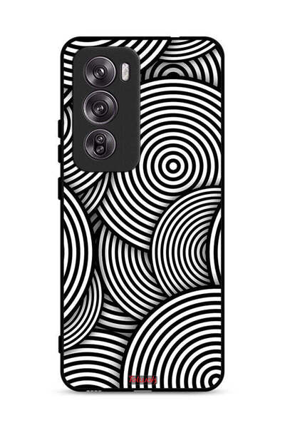 Tolwak غطاء حماية لهاتف Oppo Reno12 Pro 5G بنمط دوائر وهمية