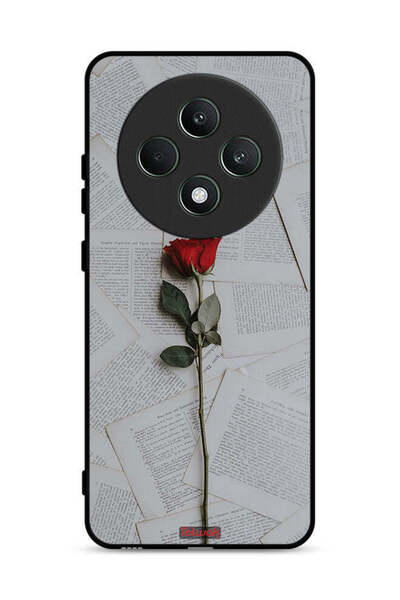 Tolwak غطاء حماية لهاتف Oppo Reno12 F 5G وردي على ورق