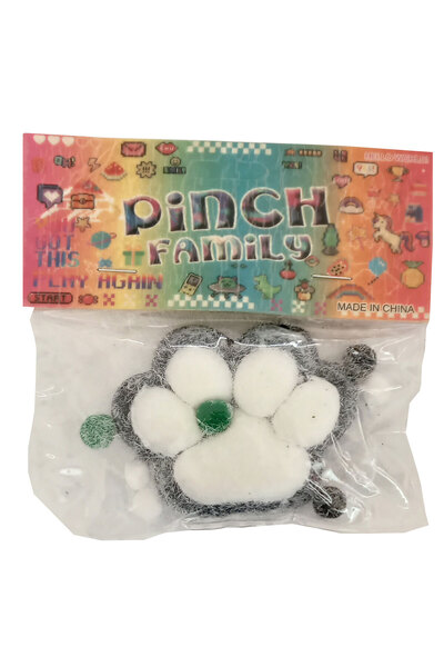 CT-TOYS Siyah Beyaz Tüylü Yapışan Sukuşi Mojmoj Büyük Boy Kedi Patisi Squishy...
