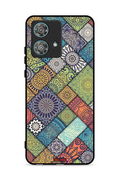 Tolwak غطاء حماية لهاتف موتورولا إيدج 40 نيو 5G بنقشة ماندالا