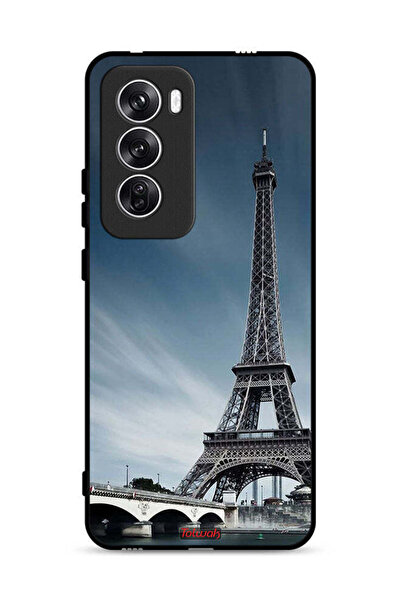 Tolwak غطاء حماية لهاتف Oppo Reno12 5G بتصميم برج إيفل