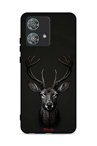 Tolwak غطاء حماية لهاتف موتورولا إيدج 40 نيو 5G برسومات غزال رقمية