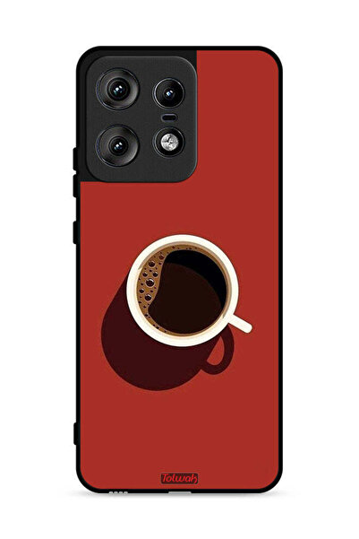 Tolwak غطاء حماية لهاتف موتورولا إيدج 50 برو 5G بفن فنجان القهوة