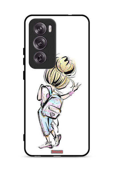 Tolwak غطاء حماية Oppo Reno12 Pro 5G بطبعة فتاة العودة إلى المدرسة